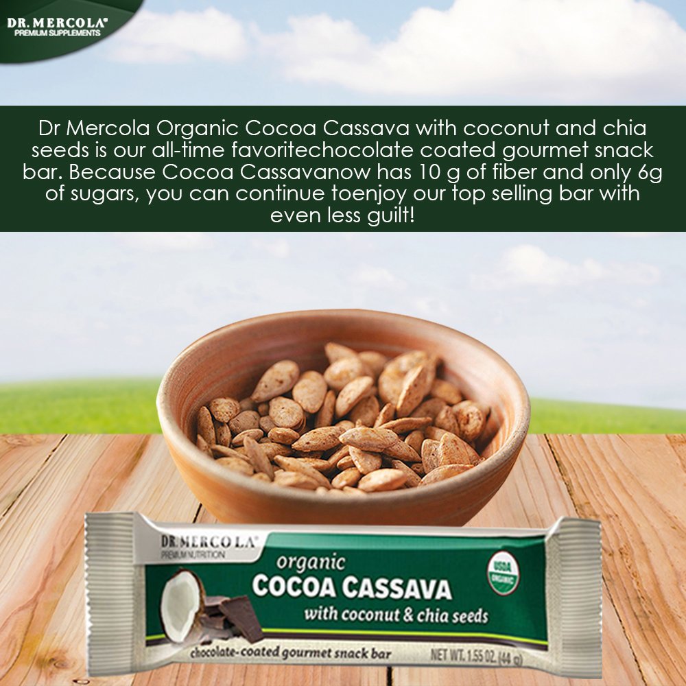 Dr. Mercola, Organic Cocoa Cassava with Coconut and Chia Seeds