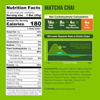 IQBAR Clean Protein Bars, Low Sugar Keto, Matcha Chai 12-Count