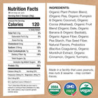EarthChimp Organic Vegan Protein Powder - with Probiotics