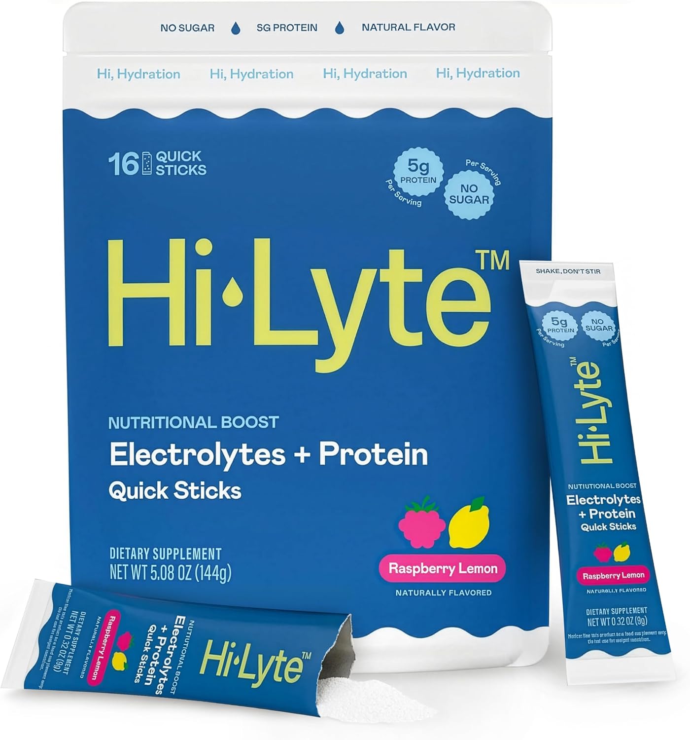 Hi-Lyte Electrolytes Protein Quick Sticks