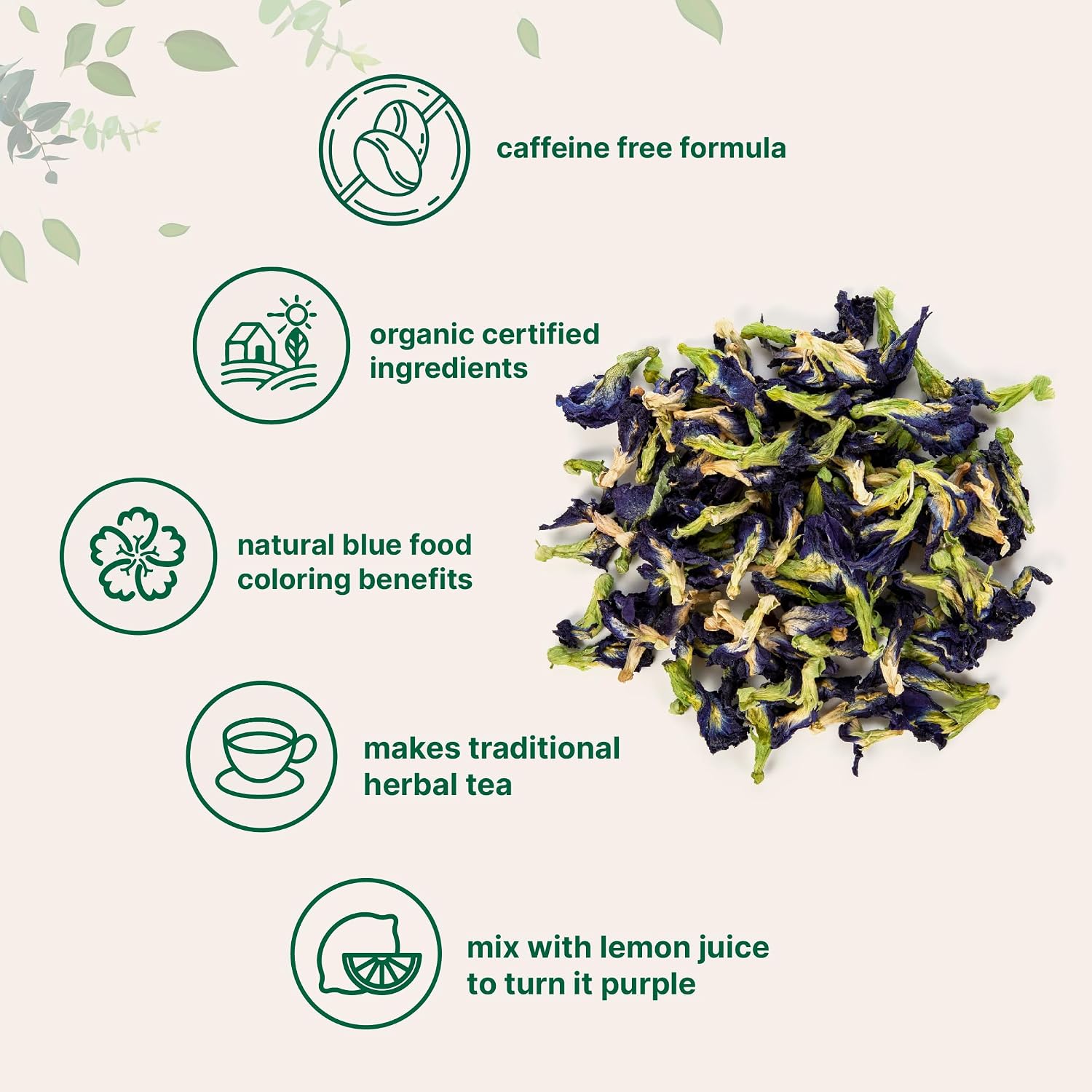 Micro Ingredients Organic Butterfly Pea Flower Tea