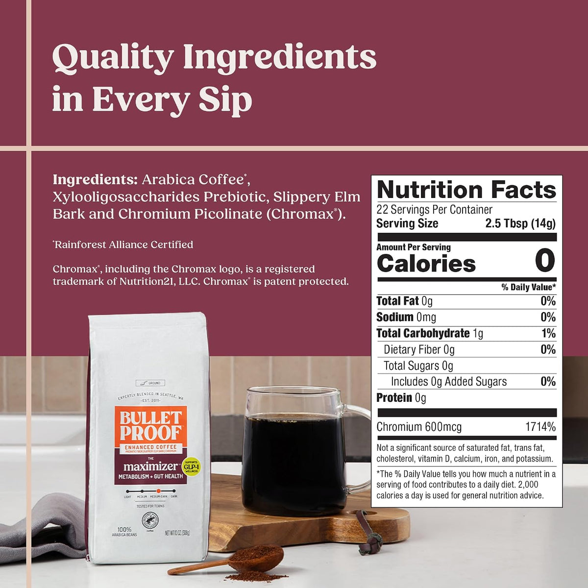 Bulletproof The Maximizer Ground Functional Coffee, 10 OZ