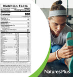 NaturesPlus SPIRU-TEIN, Chocolate - 1.05 lb - Plant-Based Protein Shake