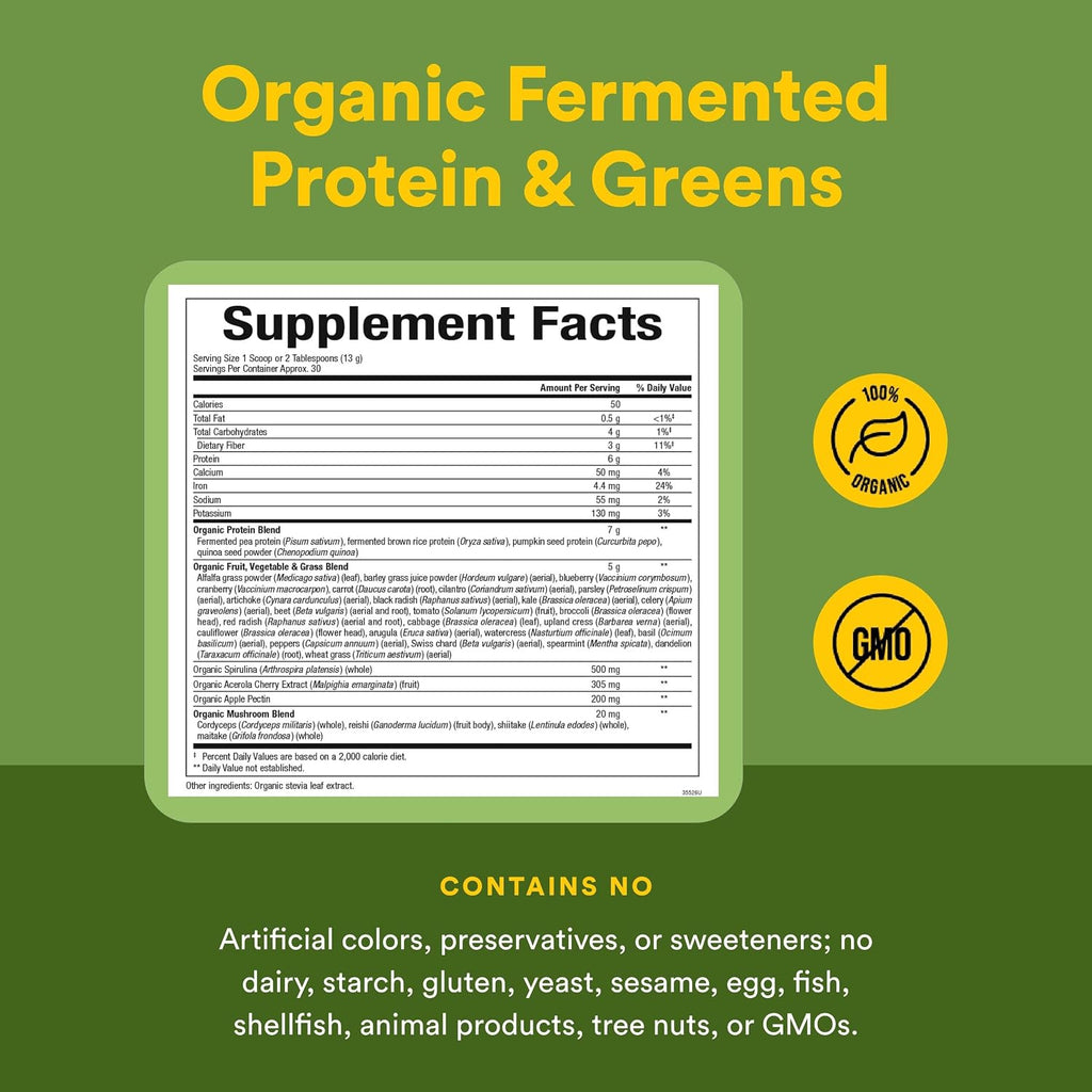 Whole Earth & Sea from Natural Factors, Organic Fermented Greens