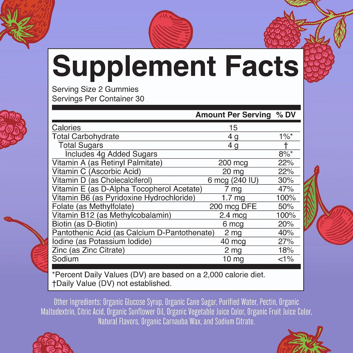 MARY RUTH'S USDA Organic Multivitamin Gummies, Ages 4+, Kids Vitamins, 60ct