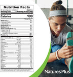 Natures Plus SPIRU-TEIN, Chocolate - Plant-Based Protein Shake 2.1 Pound