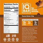 IQBAR Clean Protein Bars, Low Sugar Keto, Peanut Butter