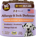 Natural Dog Company Allergy & Itch Defense Chews for Dogs, 90 Soft Chews