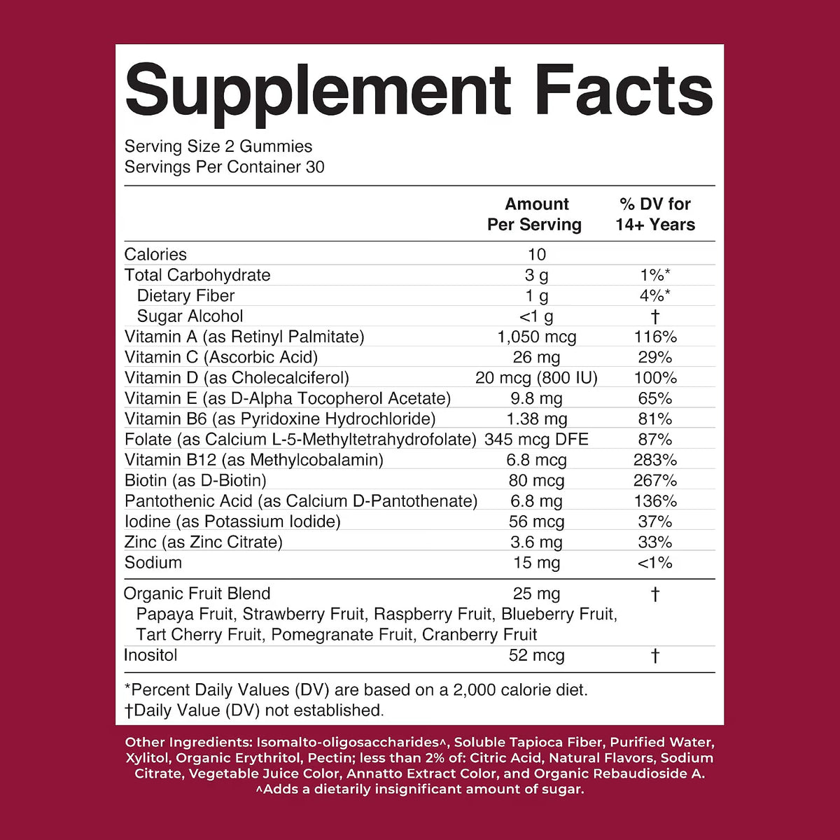 MARY RUTH'S Men's Multivitamin Gummies, Energy Metabolism, Vegan, 60 Count