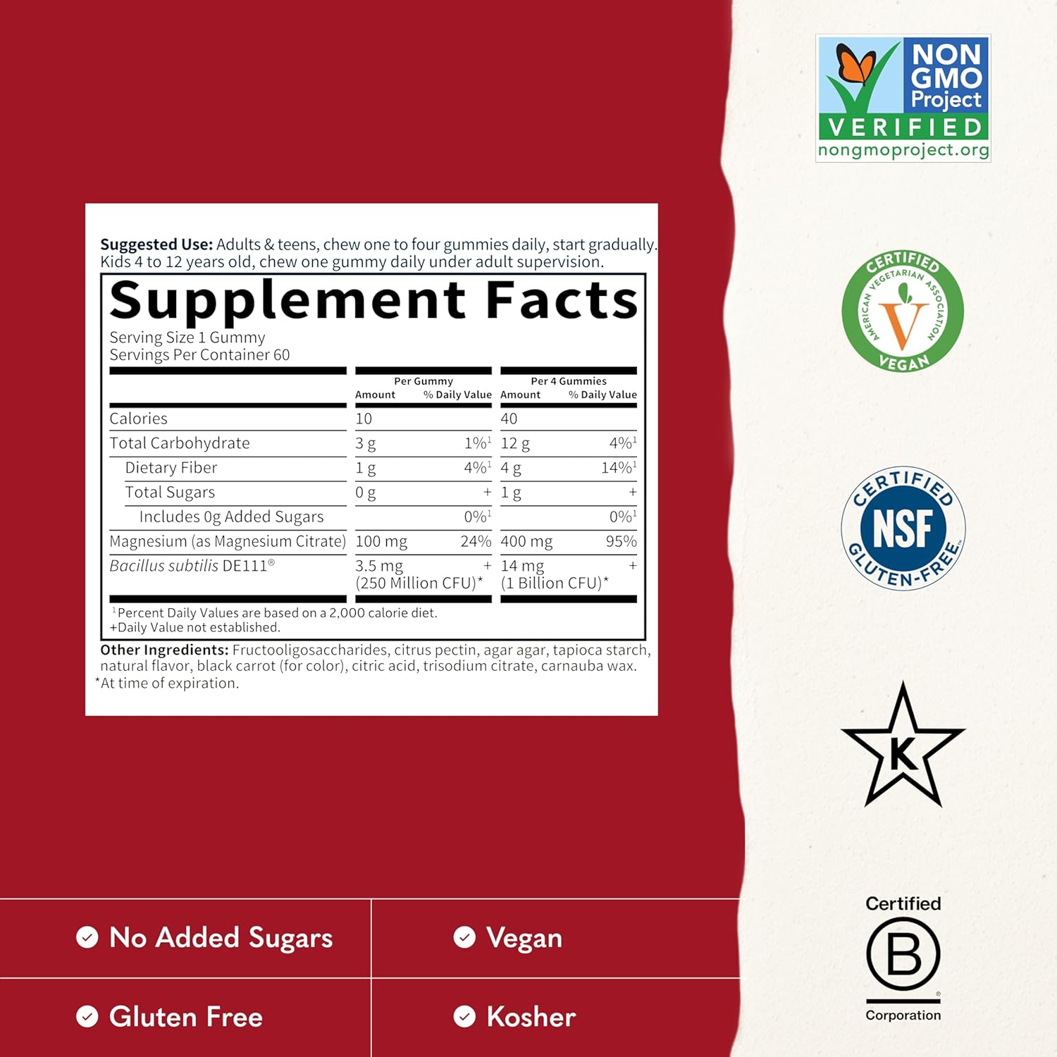 Garden of Life Magnesium Citrate Supplement Gummies