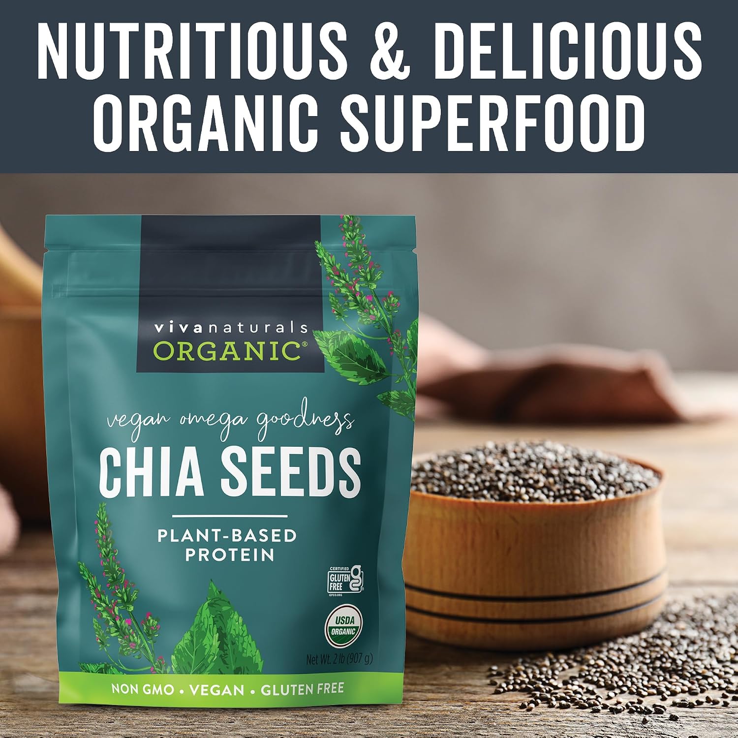 Viva Naturals Organic Chia Seeds