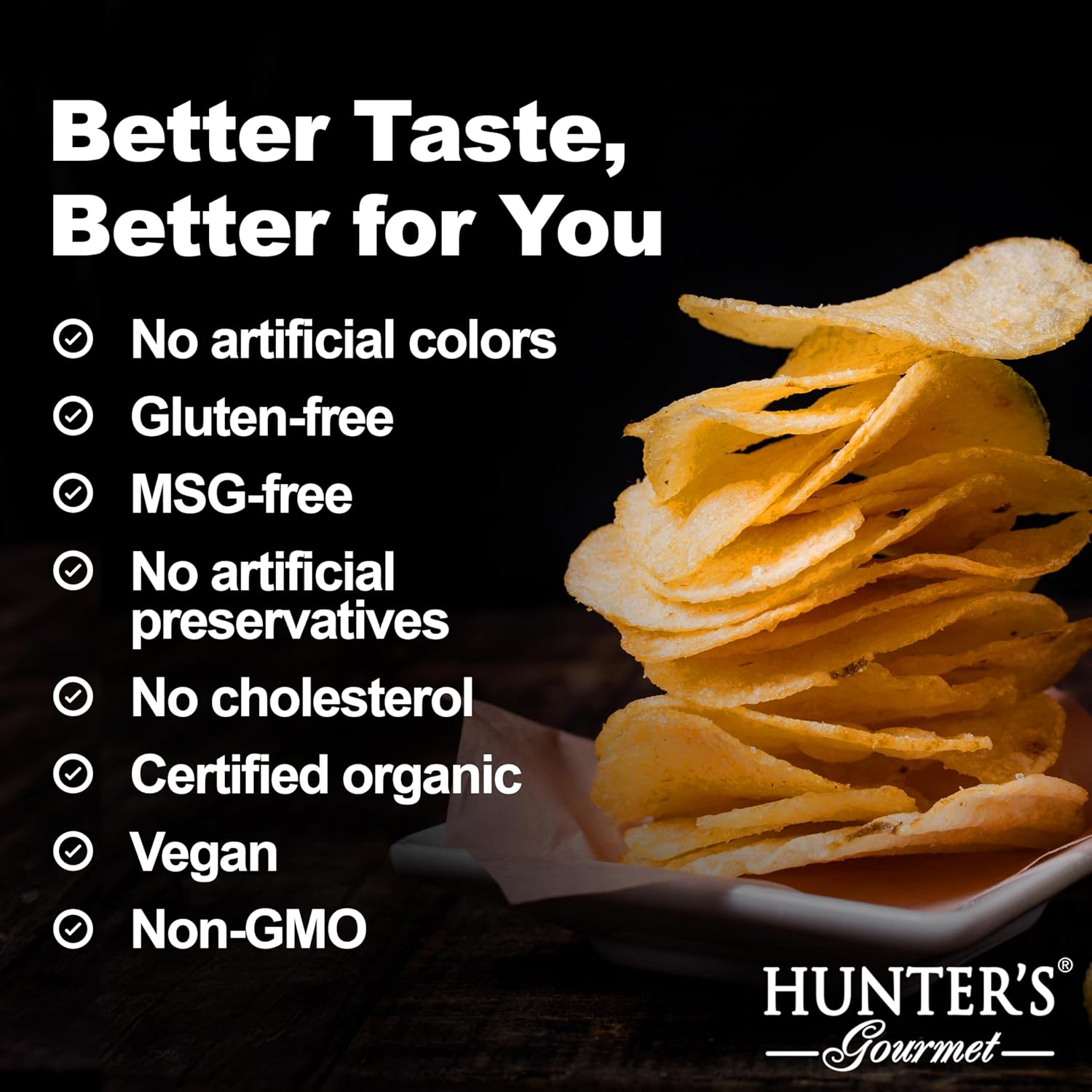 HUNTER'S Gourmet Dubai Black Truffle Crisps