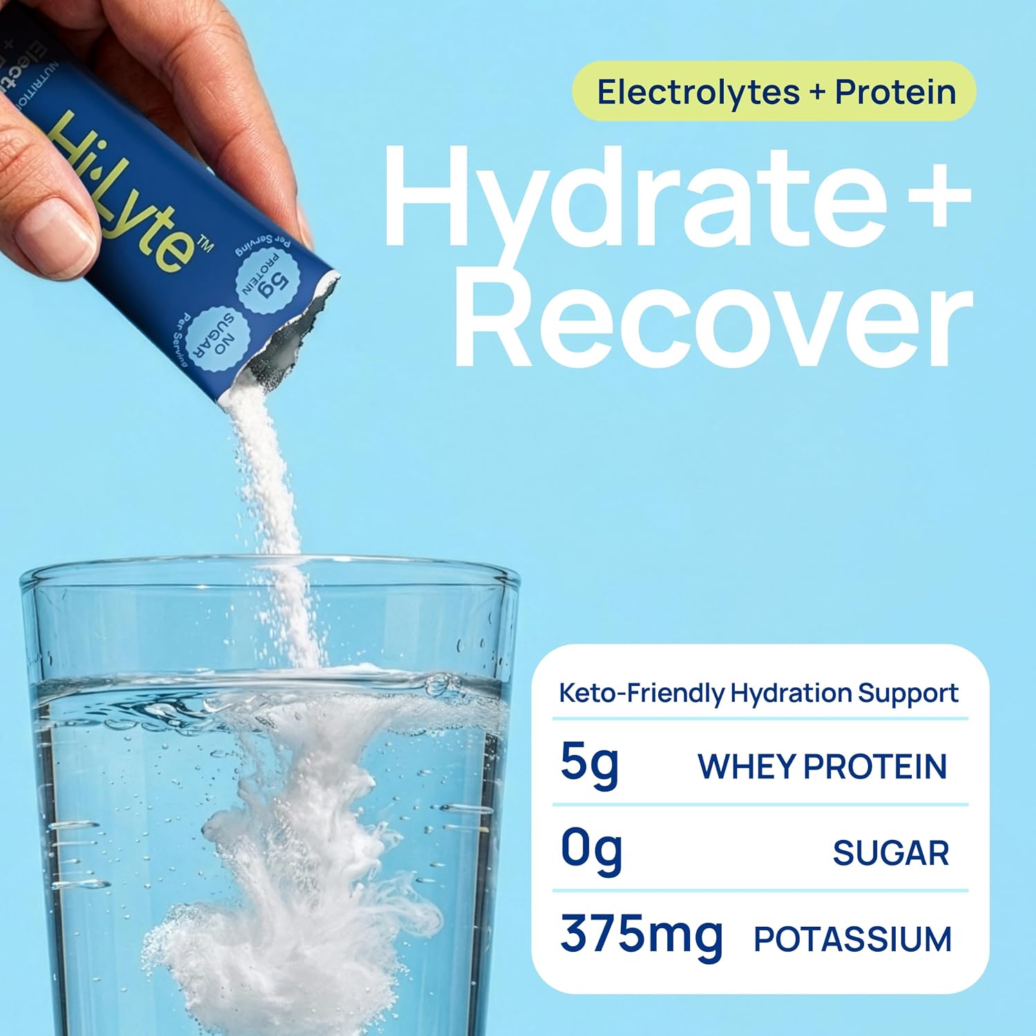 Hi-Lyte Electrolytes Protein Quick Sticks