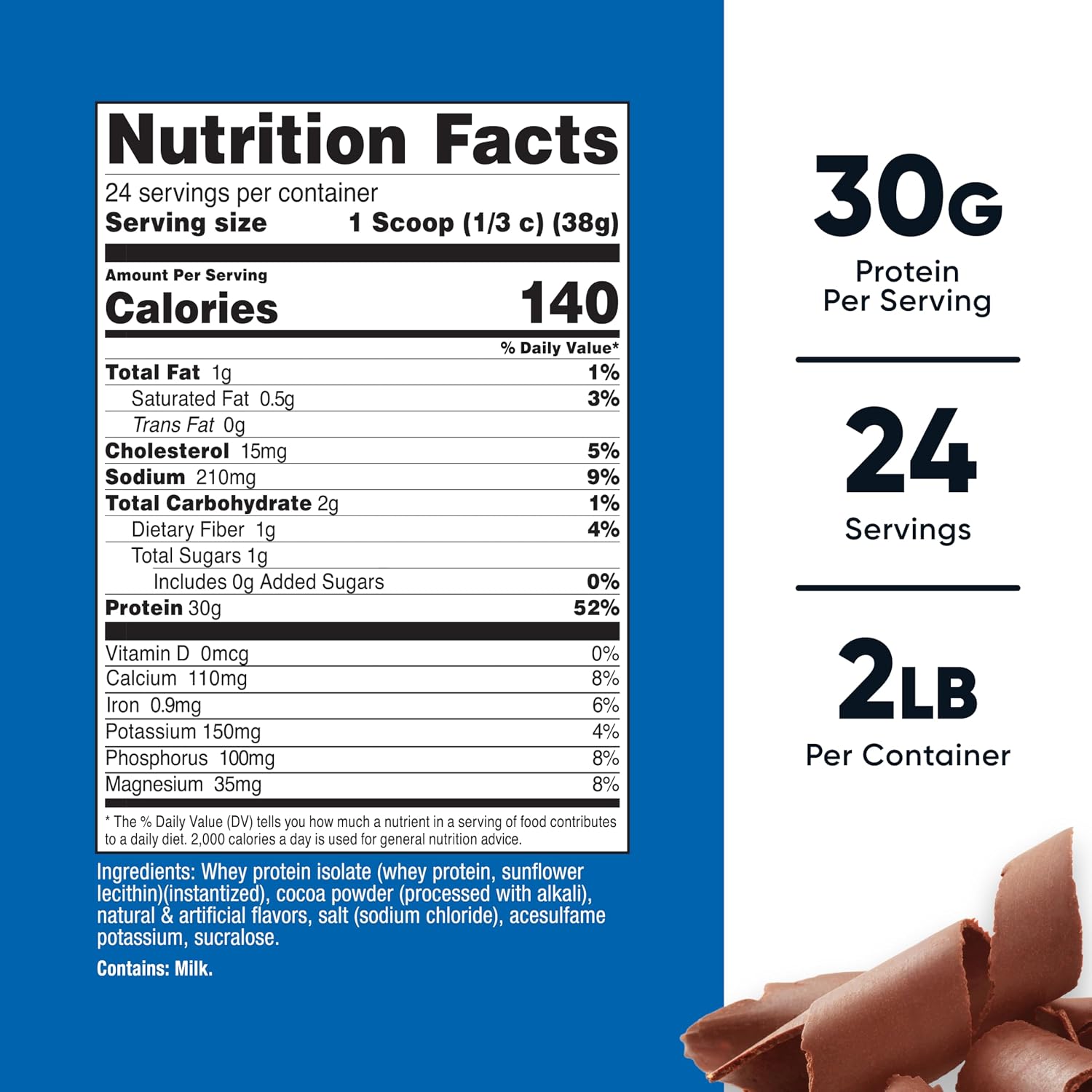 Nutricost Whey Protein Isolate (Milk Chocolate)