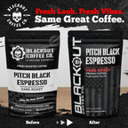 Blackout Coffee Pitch Black Espresso Ground Coffee – Extra Dark Roast