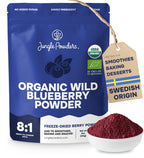 Wild Organic Blueberry Powder 5 Oz Bag - Antioxidant Rich Smoothies Freeze Dried