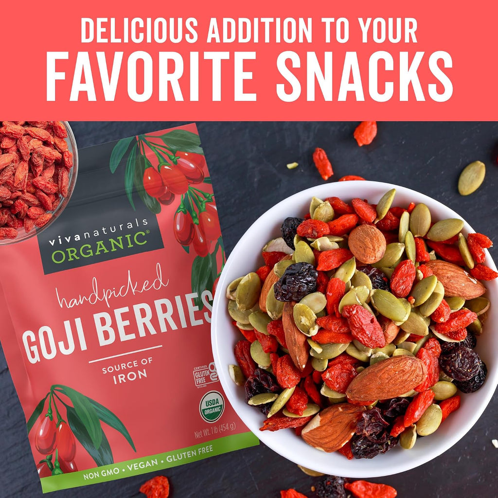Viva Naturals Organic Dried Goji Berries