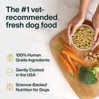 Just Food For Dogs Frozen Fresh Dog Food Toppers and Meals,  Balanced Fresh Pet Meal or Topper, Turkey & Whole Wheat