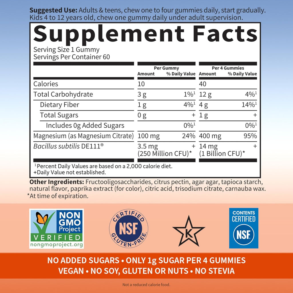 Garden of Life Dr. Formulated Magnesium Gummies, Orange Creme Pack of 1