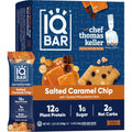 IQBAR Clean Protein Bars, Low Sugar Keto, Salted Caramel Chip 12-Count