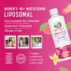 MARY RUTH'S Multivitamin Liposomal for Women 40+ | Womens Multivitamin Liposomal