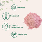 Organic Pomegranate Juice Powder - 100% Natural Fruit Powder - Freeze Dried & Cold Pressed