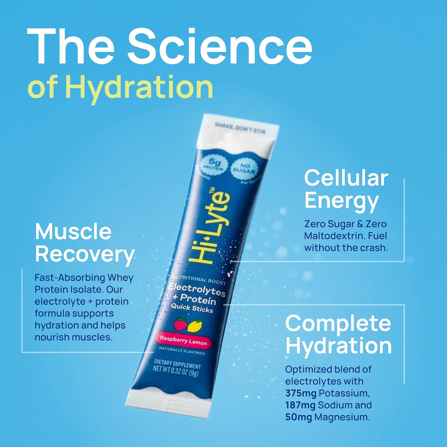 Hi-Lyte Electrolytes Protein Quick Sticks