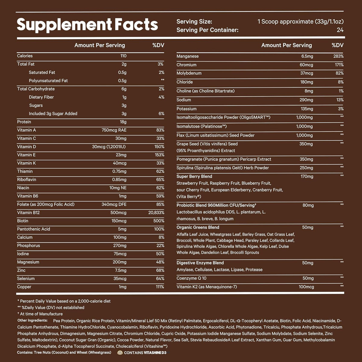 LyfeFuel Plant Protein Powder & Meal Replacement Shake, Vegan, Chocolate