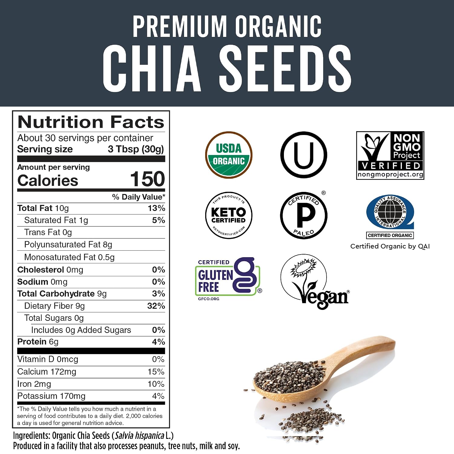 Viva Naturals Organic Chia Seeds