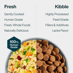 Just Food For Dogs Frozen Fresh Dog Food Toppers and Meals,  Balanced Fresh Pet Meal or Topper, Turkey & Whole Wheat
