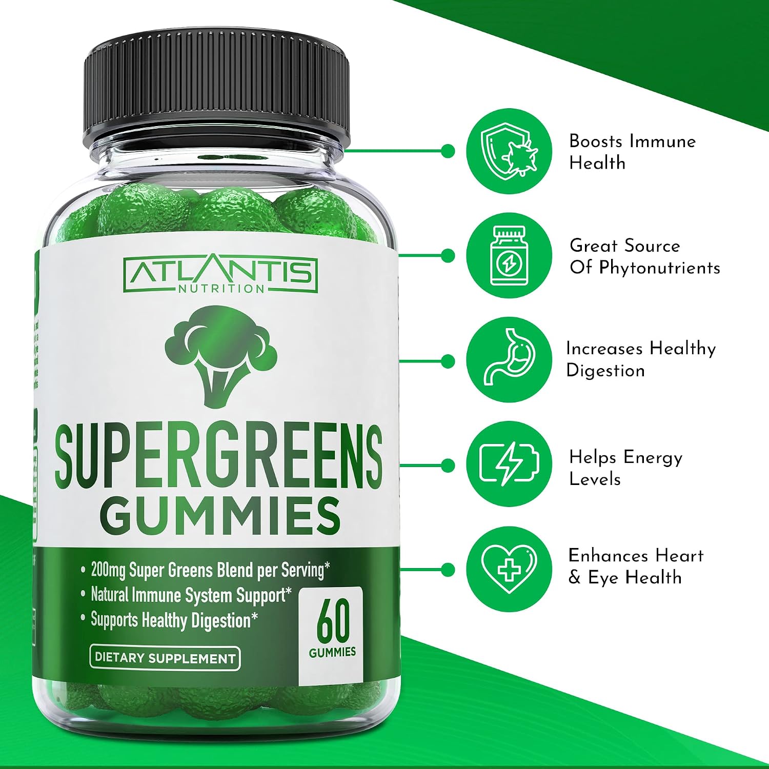 Atlantis Nutrition Supergreens Gummies