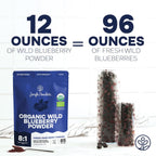 Jungle Powders Wild Blueberry Powder Organic 12 Ounce