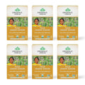 ORGANIC INDIA Tulsi Lemon Ginger Tea Bags, Vegan, 18 Infusion Bags, 6 Pack