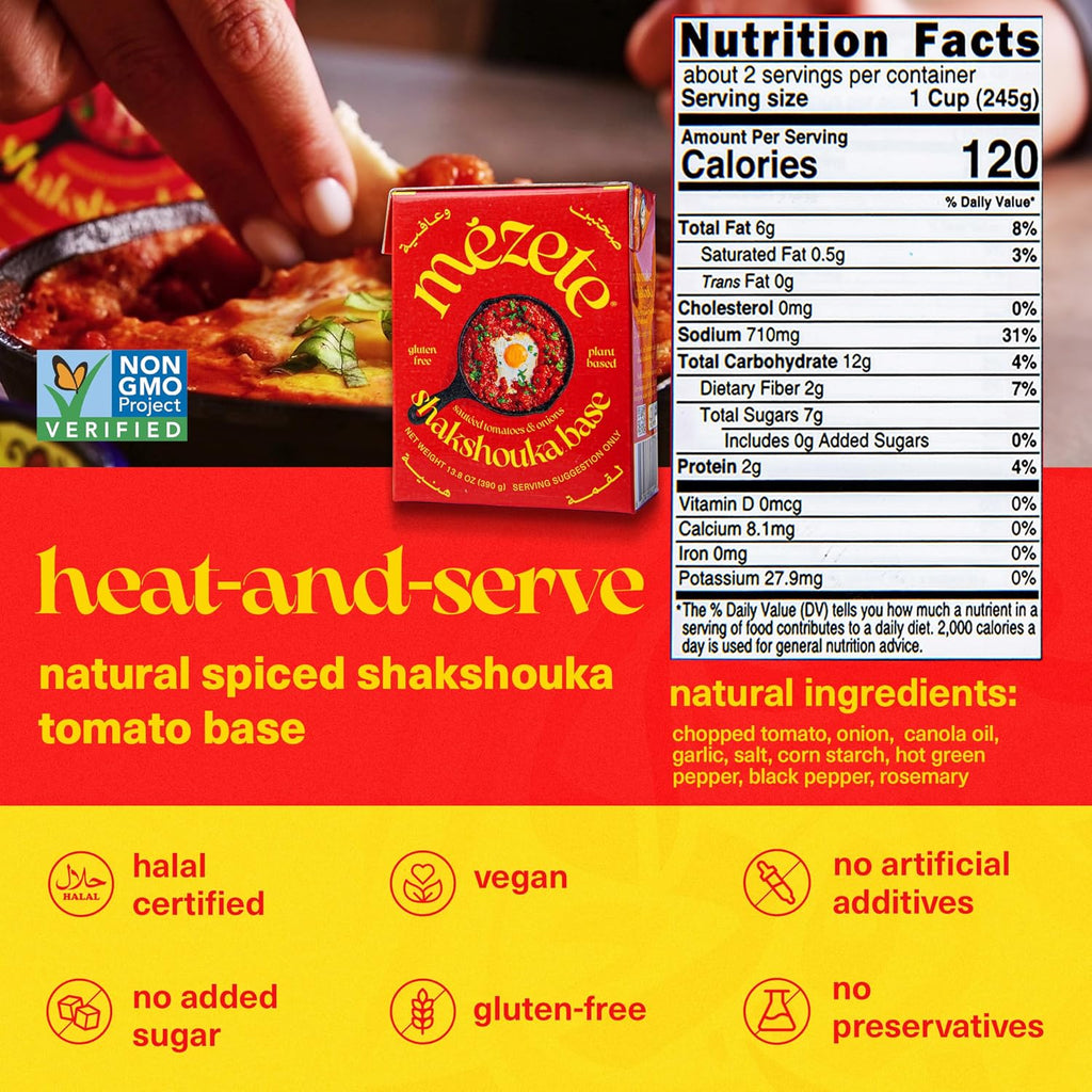 Mezete Shakshouka Stew Base - Shelf Stable- Gluten-Free Stew