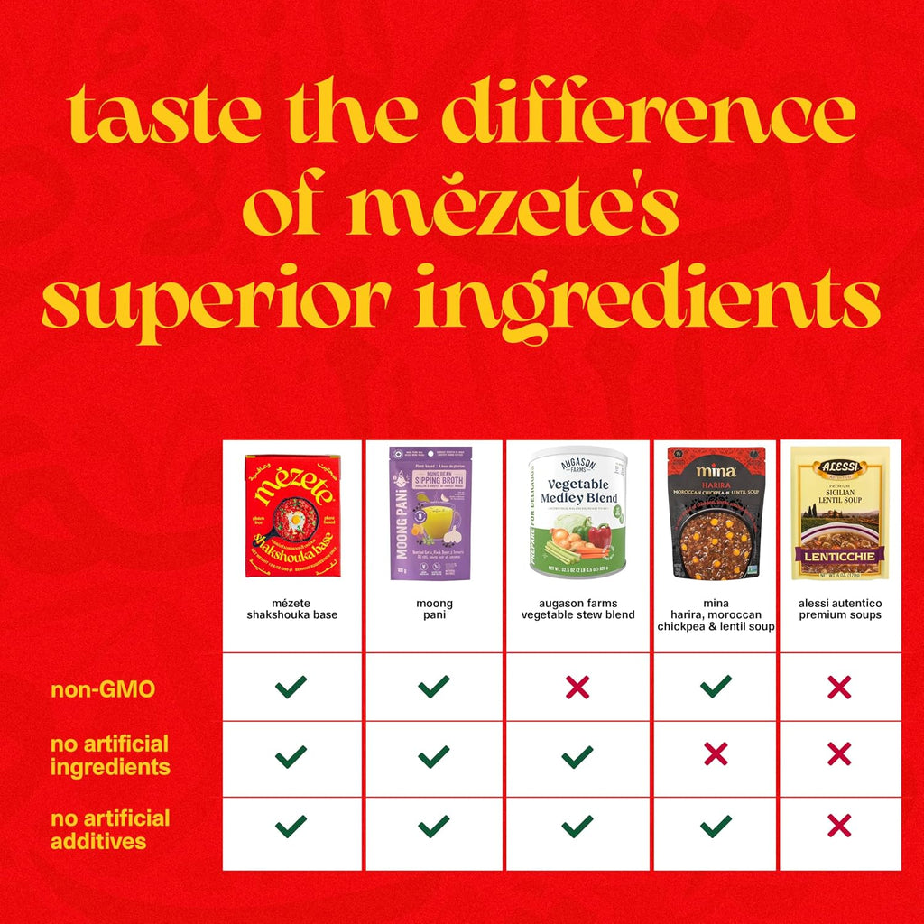 Mezete Shakshouka Stew Base - Shelf Stable- Gluten-Free Stew