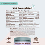 Natural Dog Company Vet Strength Aller-Immune Supplement for Dogs, 90 Chews