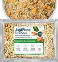 Just Food For Dogs Frozen Fresh Dog Food, Complete Meal or Topper, Chicken & Rice Human Grade Recipe, 18 oz (Pack of 7)