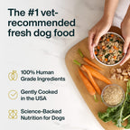 Just Food For Dogs Frozen Fresh Dog Food, Complete Meal or Topper, Chicken & Rice Human Grade Recipe, 18 oz (Pack of 7)
