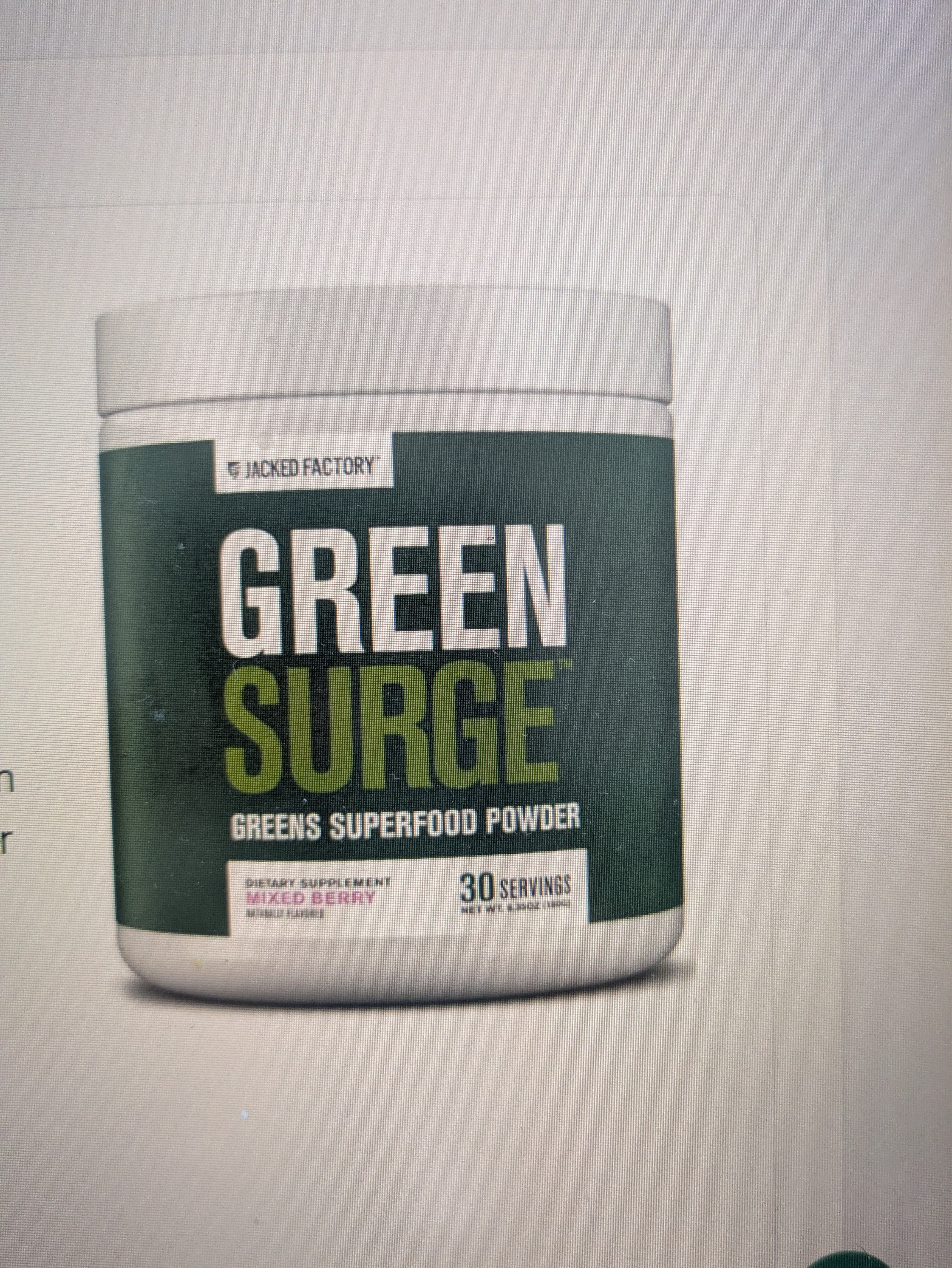 Jacked Factory Green Surge Green Superfood Powder