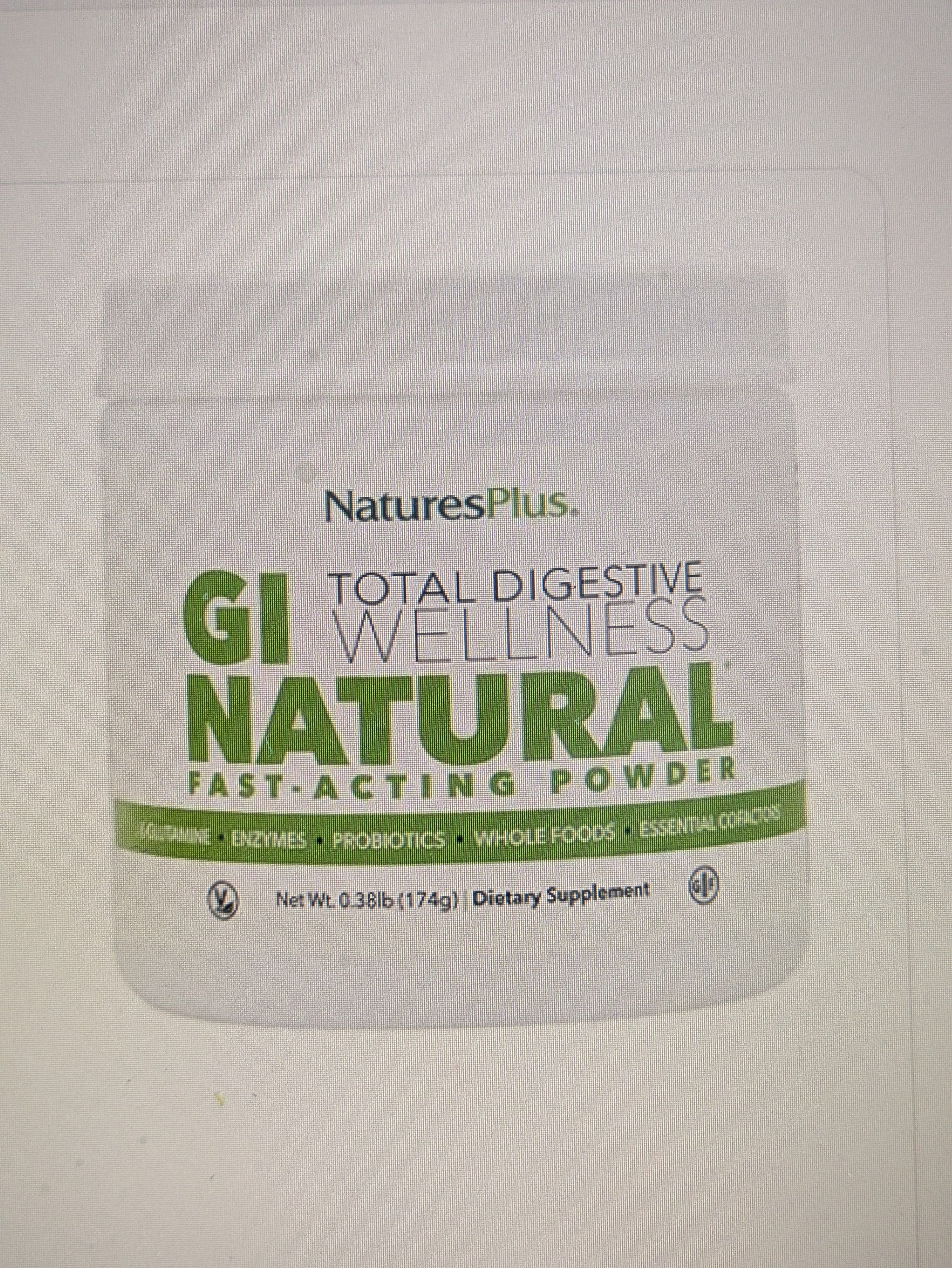 Natures Plus GI Natural Drink Powder - Vegetarian Powder
