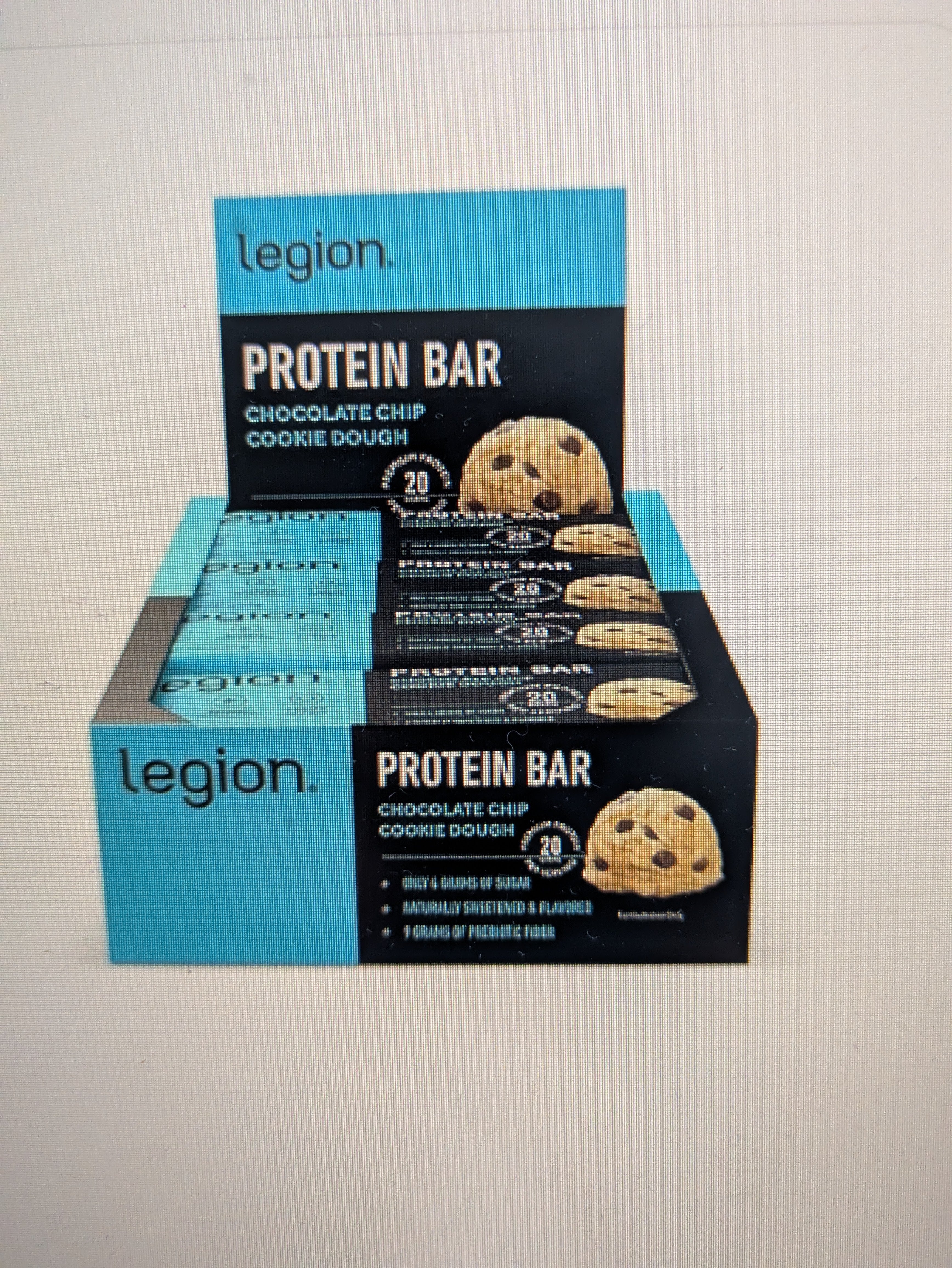 Legion Chocolate Chip Cookie Dough Protein Bar