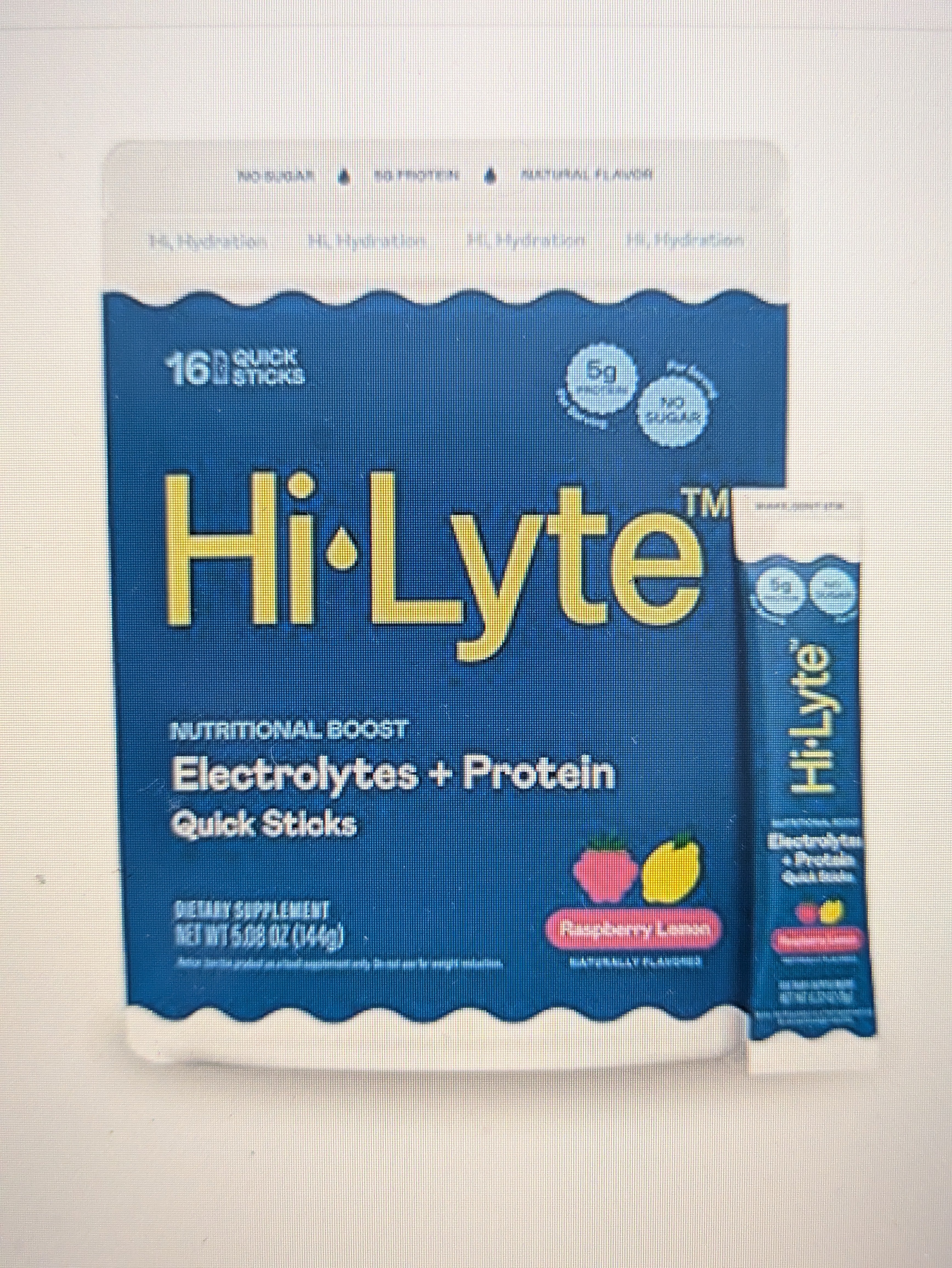 Hi-Lyte Electrolytes Protein Quick Sticks