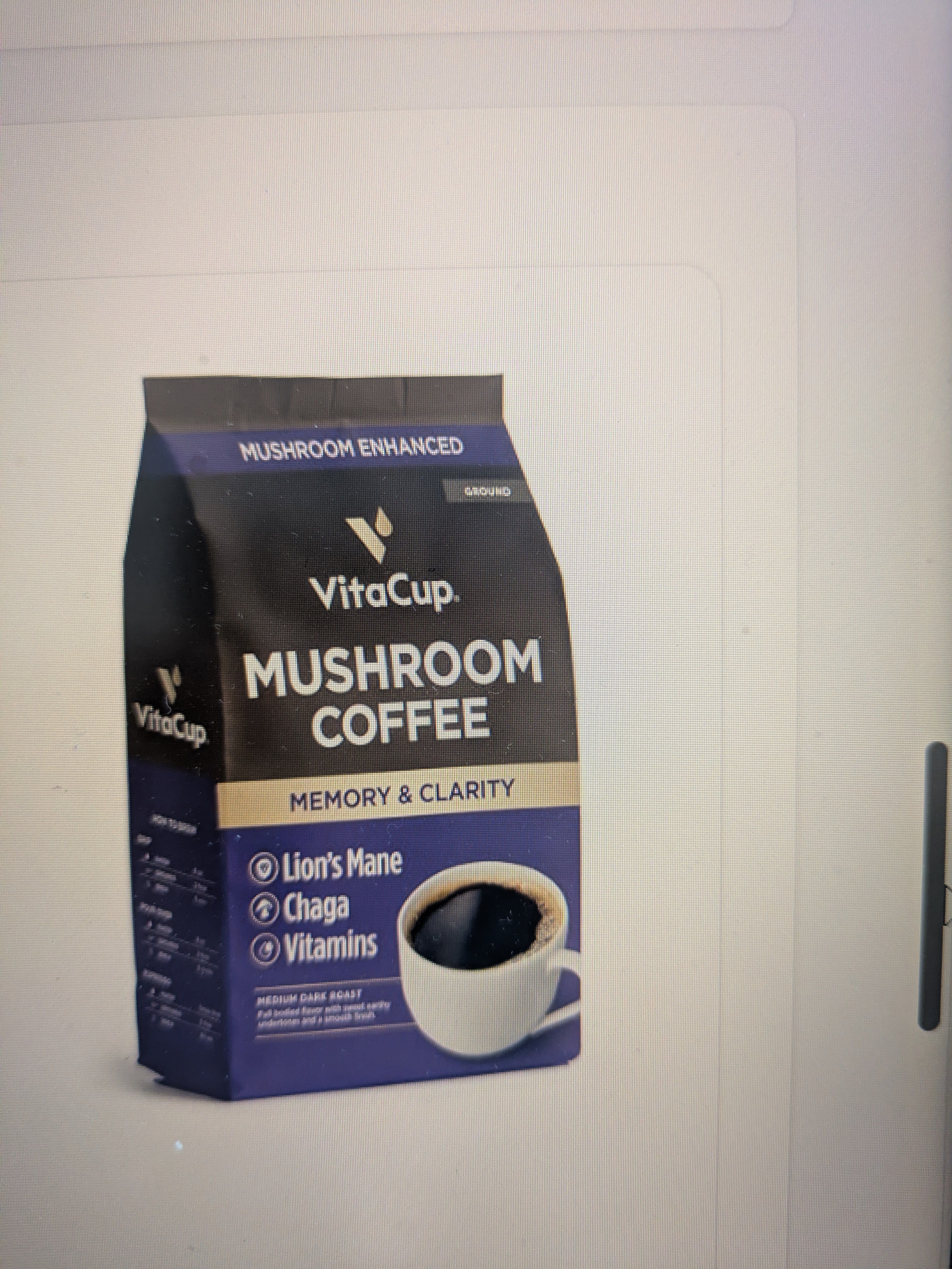 VitaCup Mushroom Coffee Grounds with Lions Mane