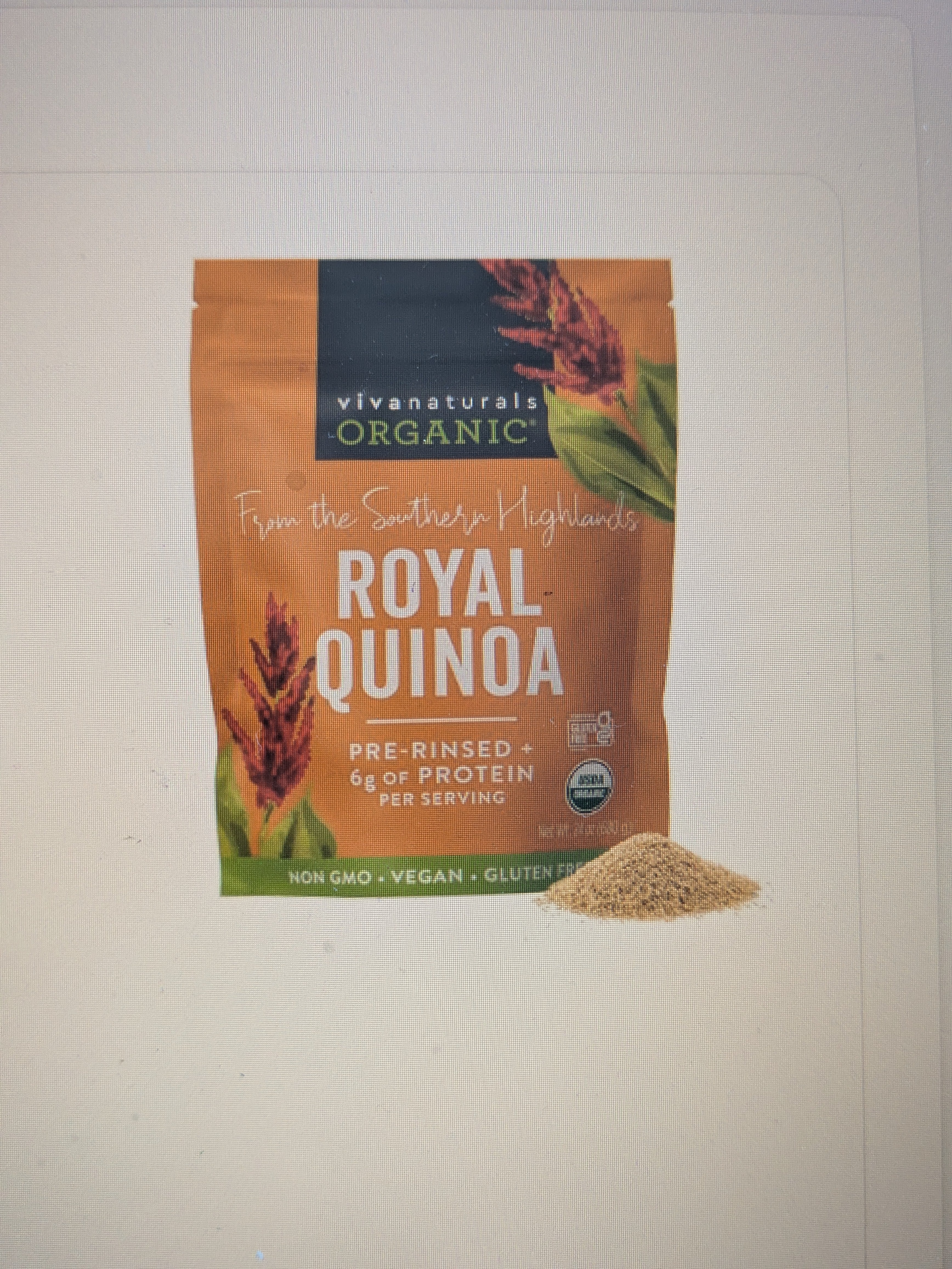 Viva Naturals Organic Quinoa - Pre-Washed Whole Grain