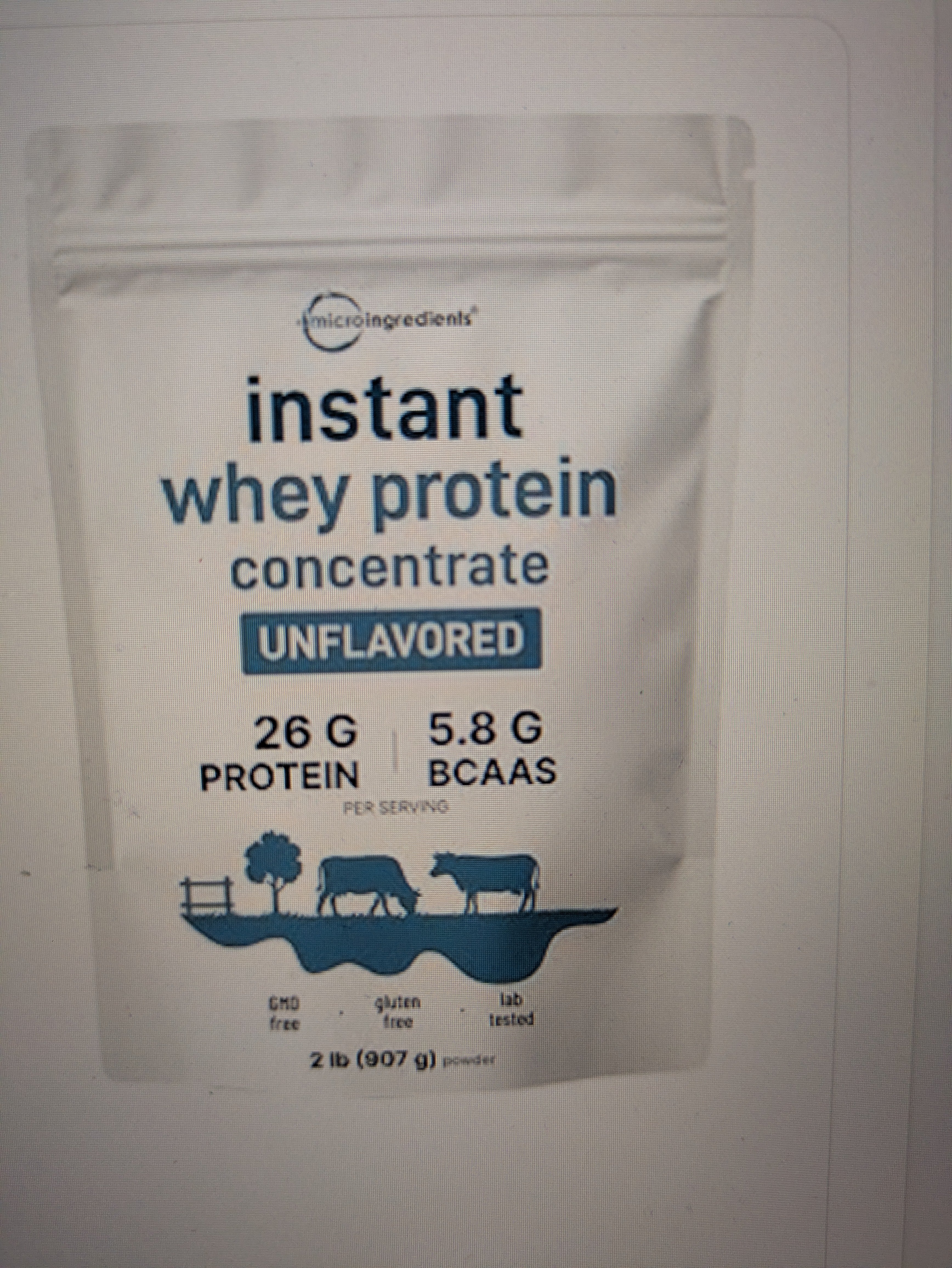 Micro Ingredients Unflavored Whey Protein Powder