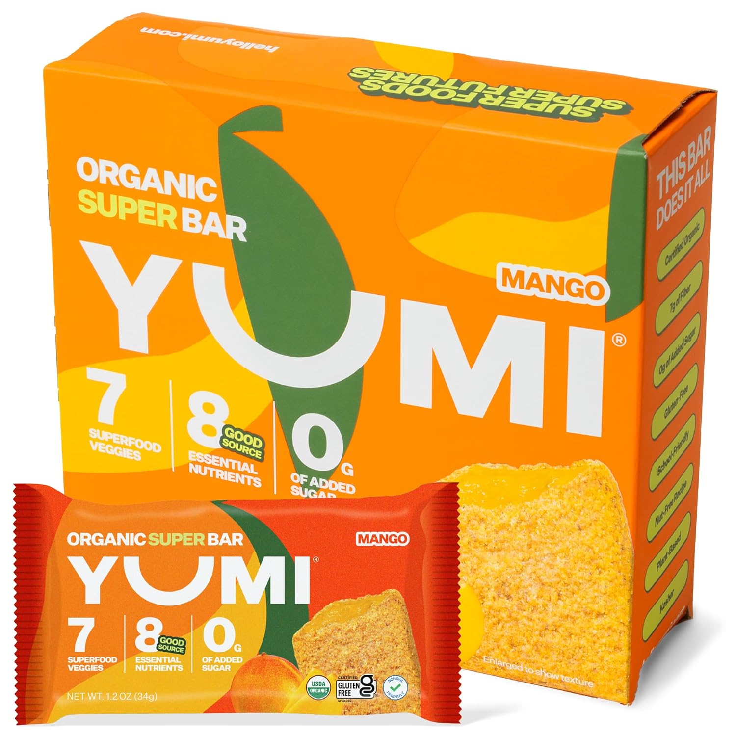 YUMI Organic Breakfast Superbar - Mango