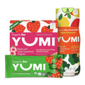 Yumi Organic Toddler Snacks Bars Strawberry & Rhubarb & Free Baby Puffs- Apple & Broccoli
