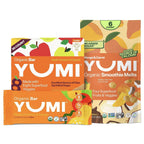 Yumi Organic Toddler Snacks Bars Apple Cinnamon & Squash  & Yumi Smoothie Melts Mango & Carrot